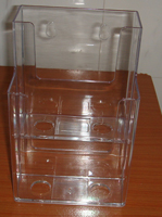 Plastic injection mold for transparent cup