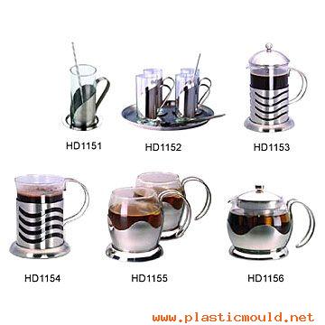 Coffee Maker and Cups, Teapot
