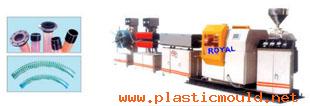 PVC Steel Wire Spiral Pipe Extrusion Line