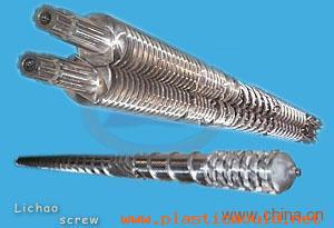 screws ,twin conical, PVC,PP