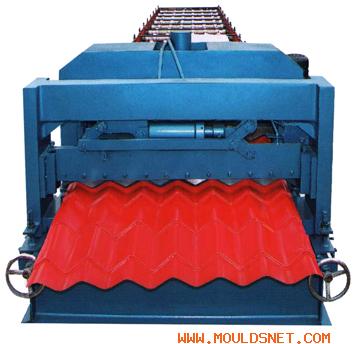 Steel tile roll forming machine