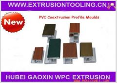 Co-extrusion mould for pvc window and door profile