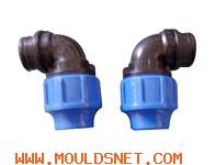 PP Pipe Fitting Mould PP Compression Elbow union