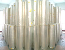 Down-blown water cooling coextrusion film