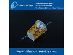 thin wall containers mould with in mold labeling, iml mould plastic mould, iml container mould