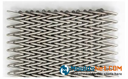 A compound weave co<em></em>nveyor belt with welded edge