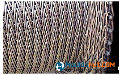 A compound weave co<em></em>nveyor belt with upturned edge
