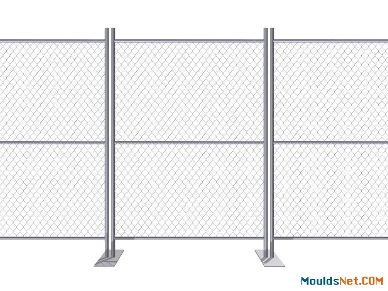 A drawing of crowd co<em></em>ntrol barriers with pedestrian gate.