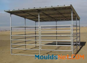 Steel horse panels with shelter