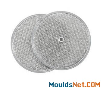 Two round grease filter co<em></em>nstructed of expanded aluminum mesh enclosed by an aluminum f<em></em>rame and a grommet in center