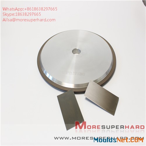 Resin CBN grinding wheel processing stainless steel plate Alisa@moresuperhard.com (8)