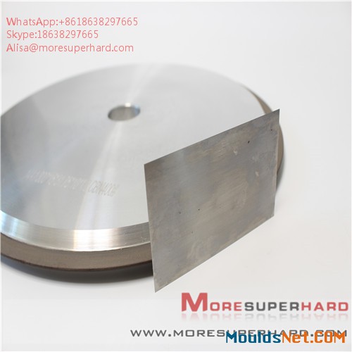 Resin CBN grinding wheel processing stainless steel plate Alisa@moresuperhard.com (6)